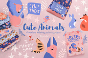 Cute Animals Illustrations, an Animal Illustration by kilaniants (Thumbnail 1 of 11)