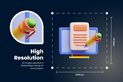 3D Content Icons, a 3D by Flat Icons (Thumbnail 5 of 8)