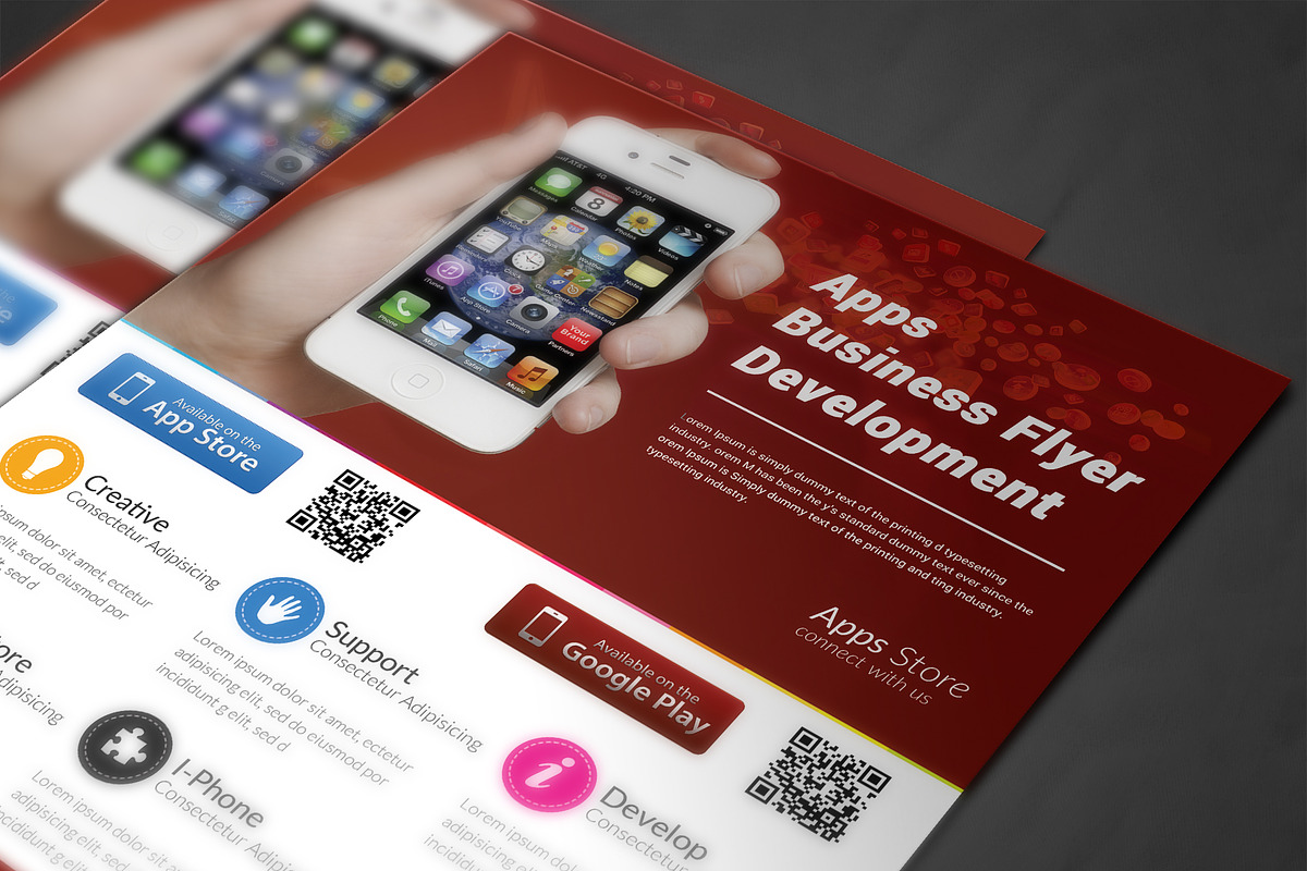 App Flyers, a Flyer Template by AfzaalGraphics