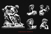 10 Bundle Dark Art Roman Statue Gods, an Illustration by Morspective (Thumbnail 3 of 7)