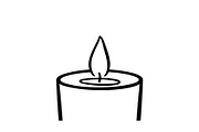 Candle Silhouette Vector Bundle, an Illustration by jahid234 (Thumbnail 14 of 51)