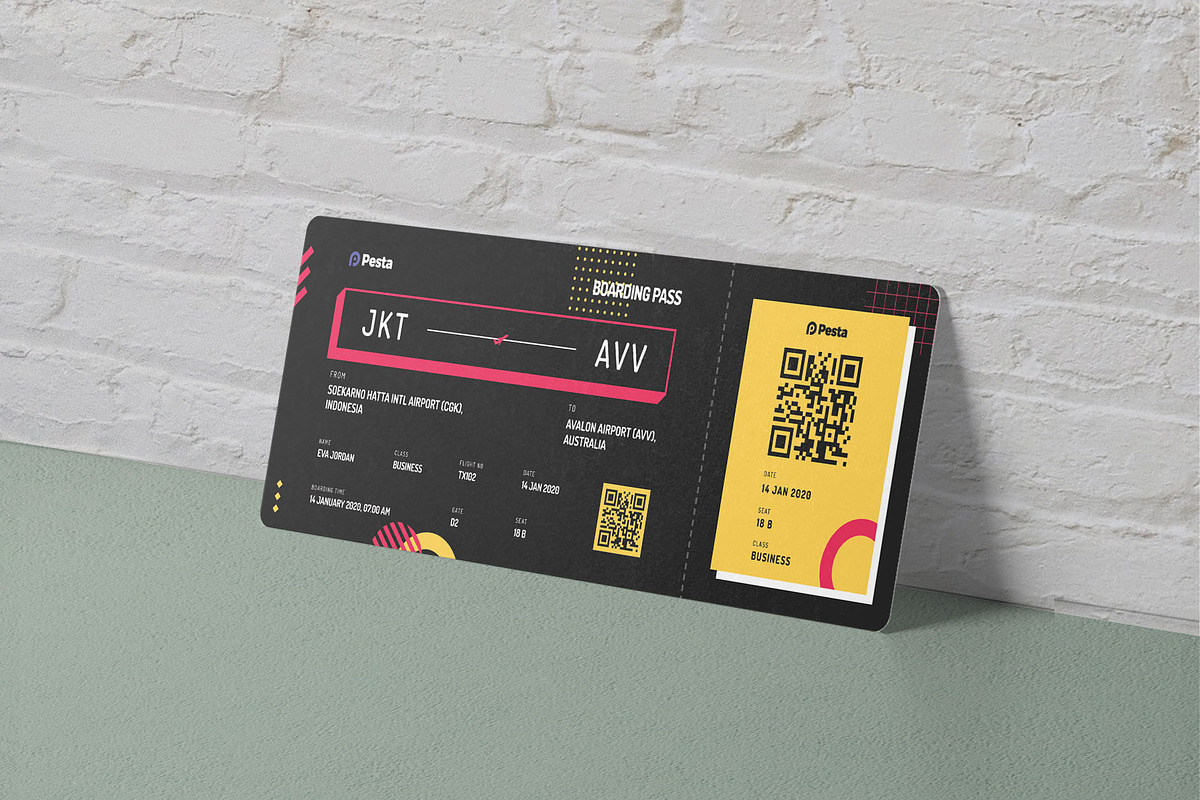Boarding Pass - Pesta 3, a Templates & Theme by Themes Awesome (Photo 2 of 5)