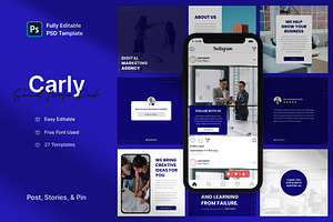 Carly - Business Social Media Pack