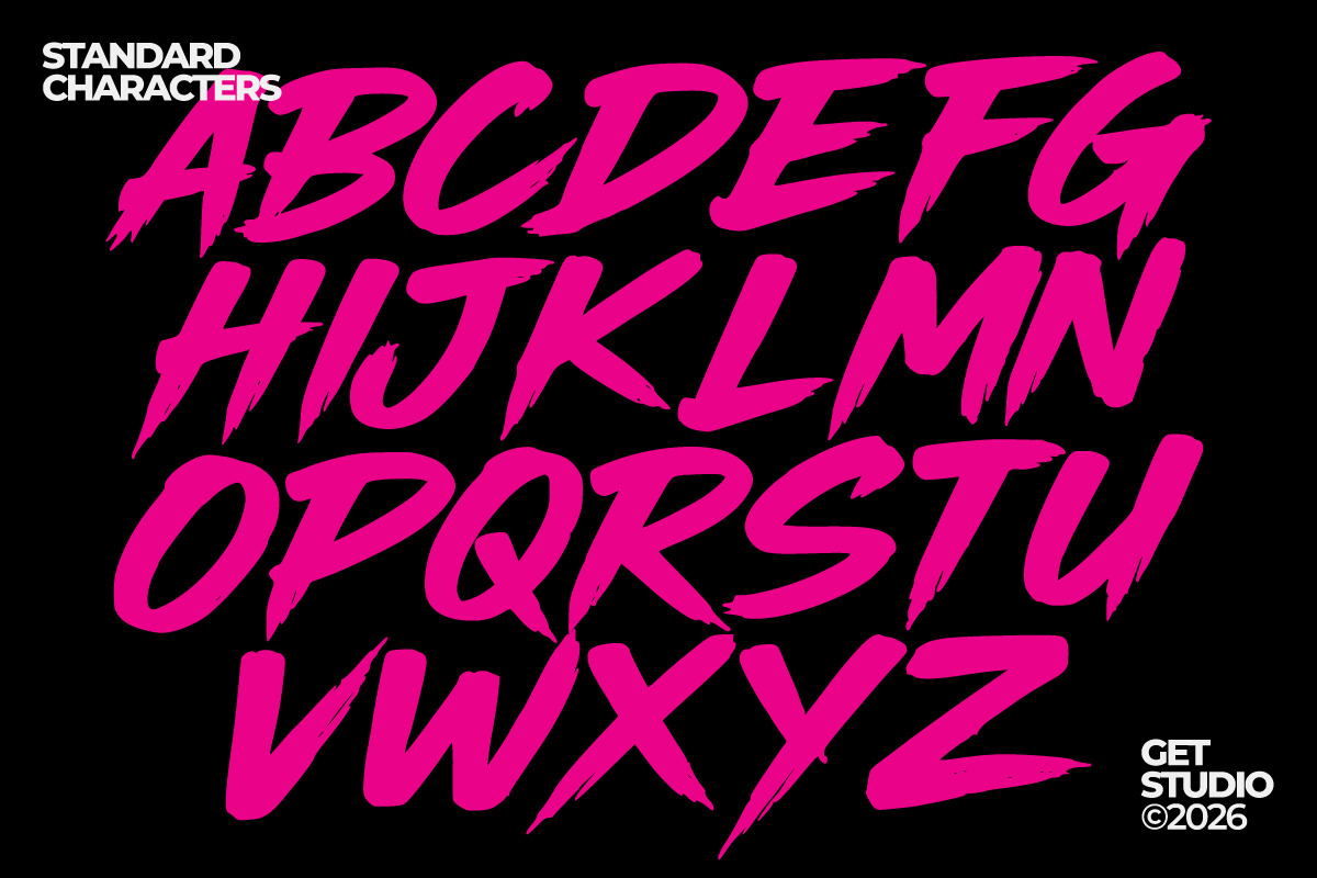 Radeback - Brush Display Font, a Handwritten Font by Get Studio (Photo 14 of 14)