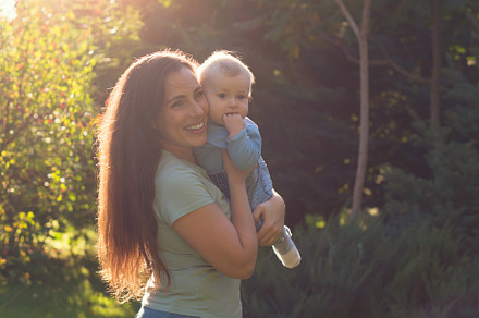 Mother with baby boy outdoor, a Person Photo by Elena Vagengeim