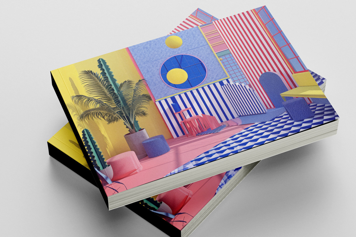 Colorful interiors. 46 images, a Decorative Illustration by Handmadefont (Photo 9 of 11)
