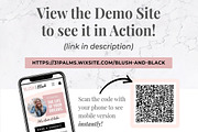 Wix Website Template | Blush & Black, a Wix Template by Thirty One Palms Studio (Thumbnail 4 of 6)