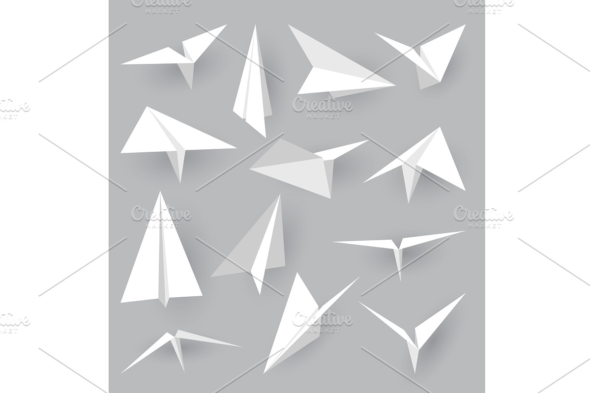Paper planes collection, a Transportation Illustration by Things for designers