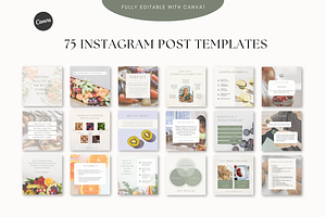 Nutrition Social Media Templates