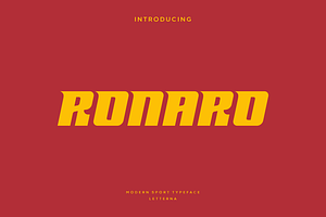 Ronaro - Modern Sport Typeface, a Sans Serif Font by Letterna