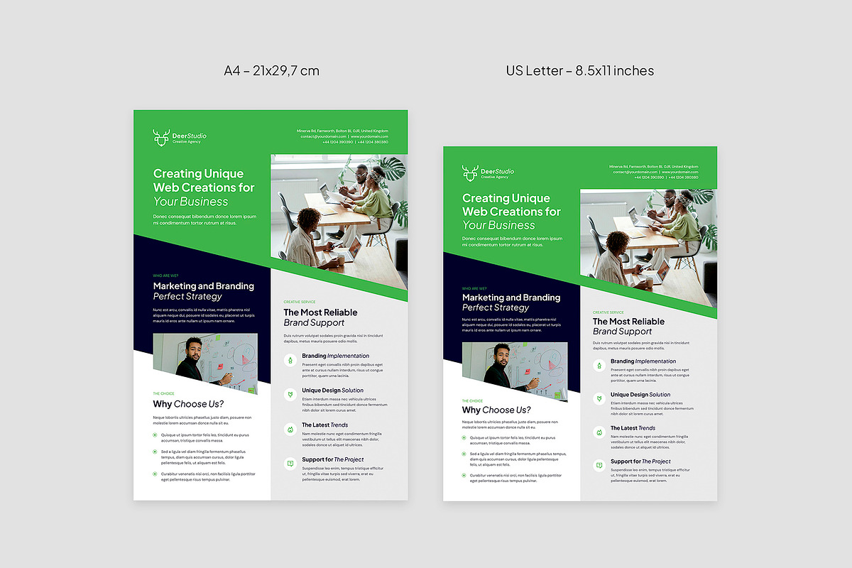 Web Studio Corporate Flyer Template, a Flyer Template by artbart (Photo 4 of 10)