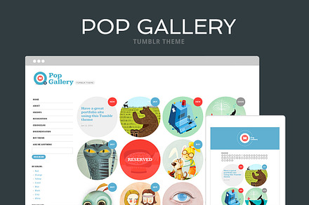 Pop Gallery Tumblr Theme