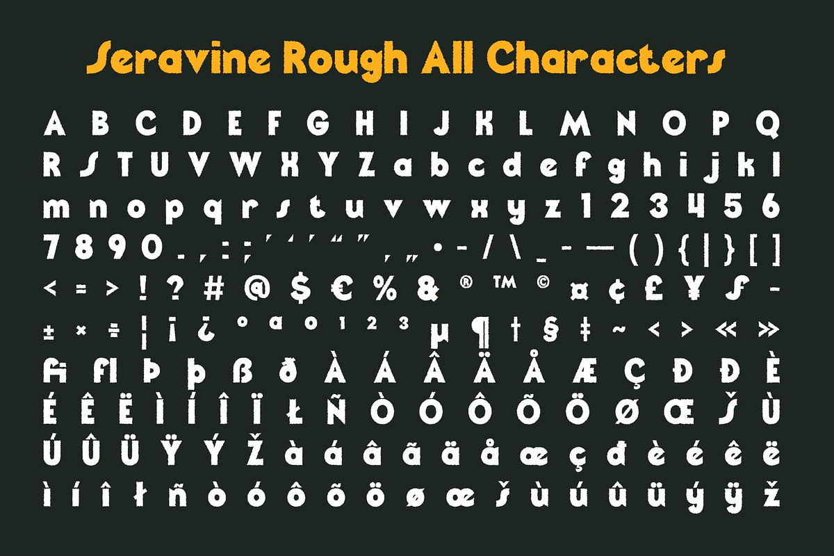Seravine Rough, a Sans Serif Font by Craft Supply Co. (Photo 8 of 8)