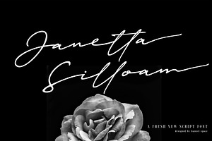 Janetta Silloam//Signature Font