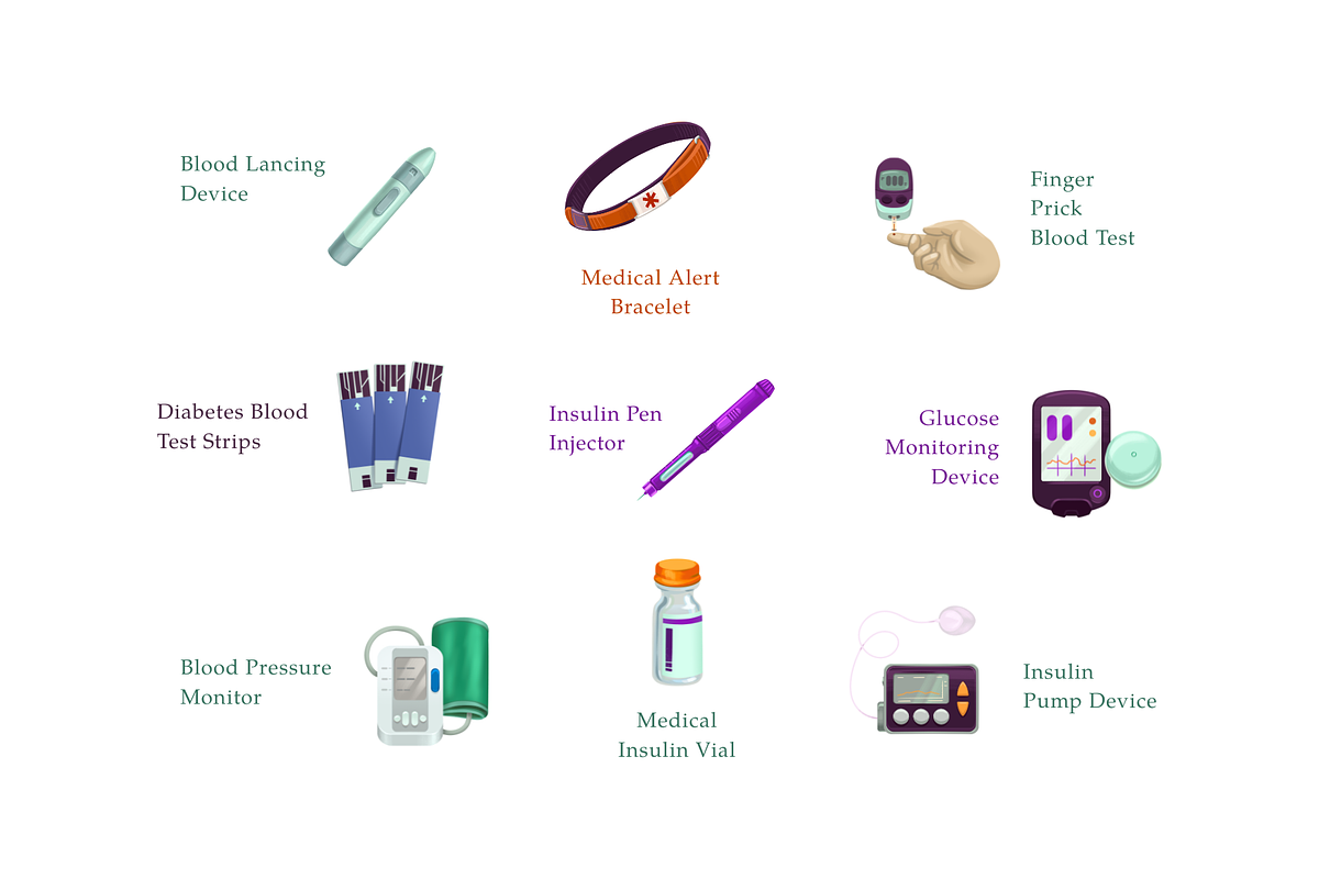 Diabetes Care Essentials, a Healthcare Illustration by Deemak Daksina (Photo 3 of 3)