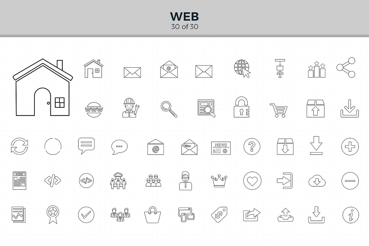 Jumbo Line Icons Pack, an Outline Icon by Jumbo Icons (Photo 31 of 48)