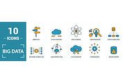 Big Data Two Color Icon Set, an Object Graphic by Aimagenarium@gmail.com (Thumbnail 3 of 3)