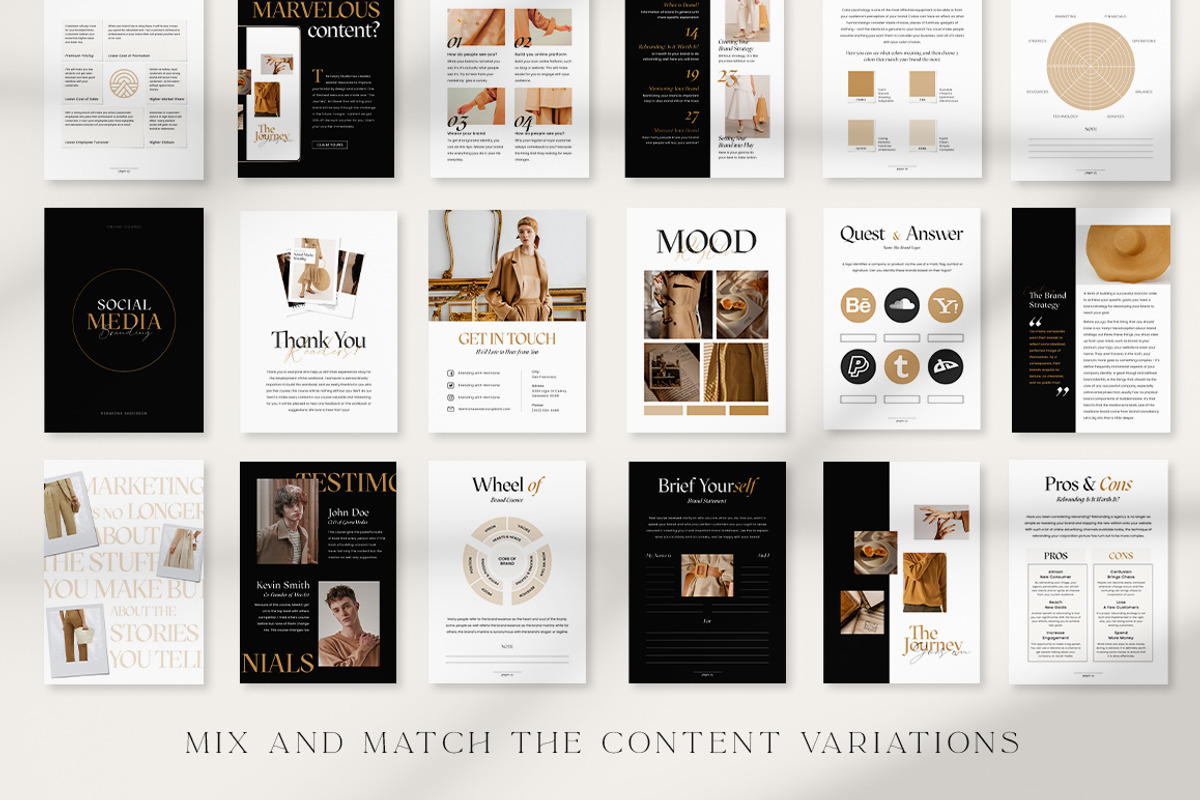SALE Branding Workbook Creator CANVA, a Magazine Template by Eviory (Photo 27 of 43)