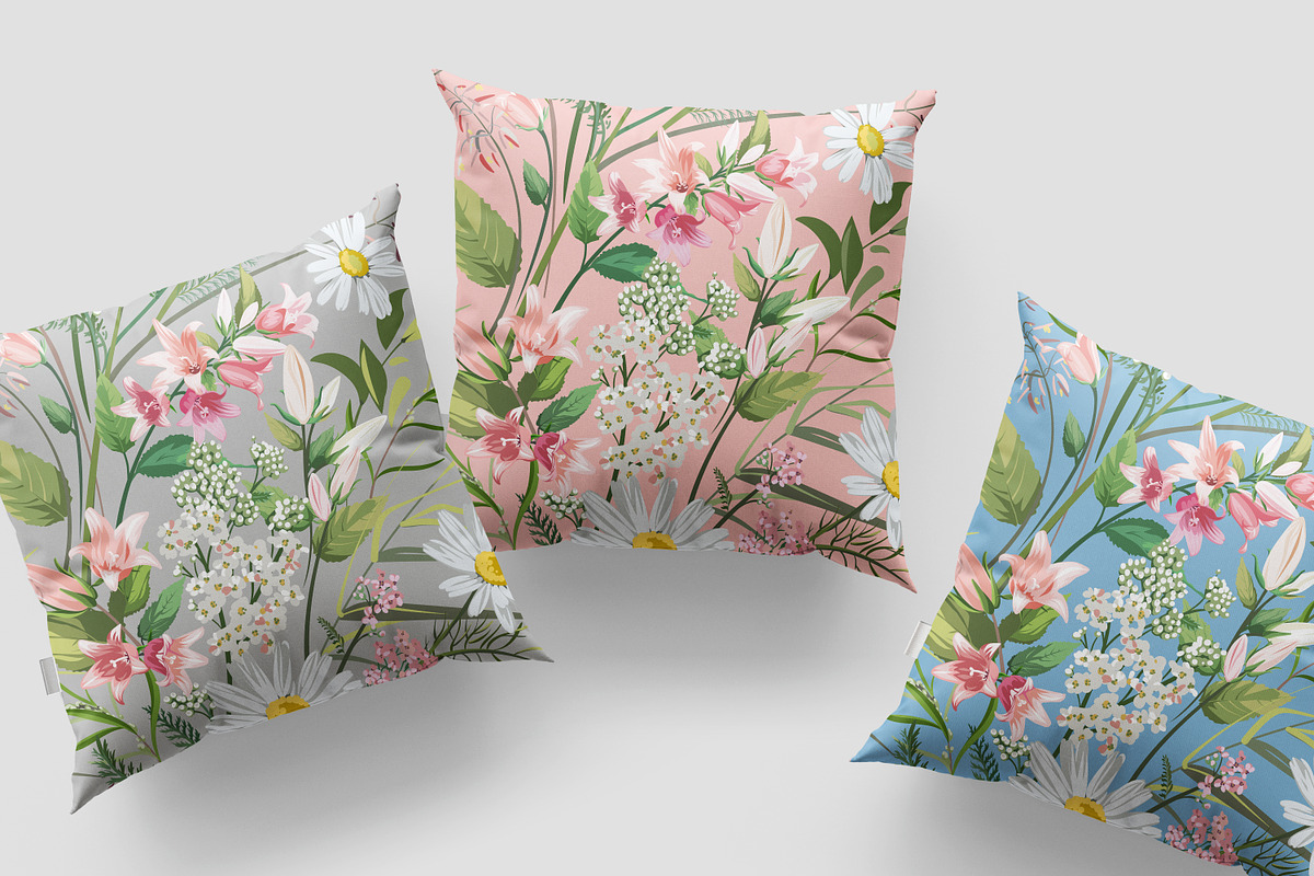 Floral Pattern, a Background Graphic by Yulia Ogneva (Photo 7 of 7)