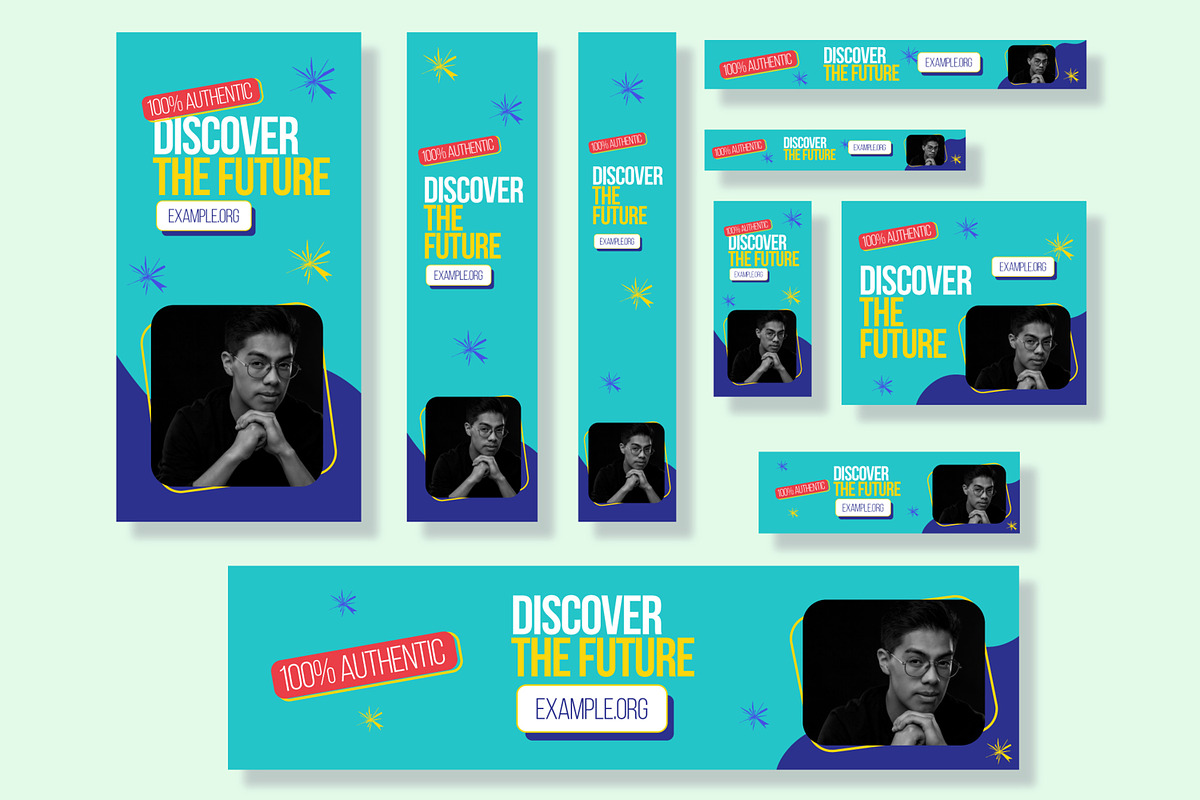 Discover The Future Web Banner Ads, a Social Media Template by CreativeShaper (Photo 1 of 4)