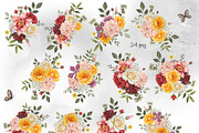 Watercolor Autumn Floral Bouquets, an Illustration by DiashaArt (Thumbnail 4 of 5)