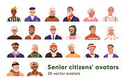 Happy senior people avatars set, a Person Illustration by Good Studio (Thumbnail 1 of 5)