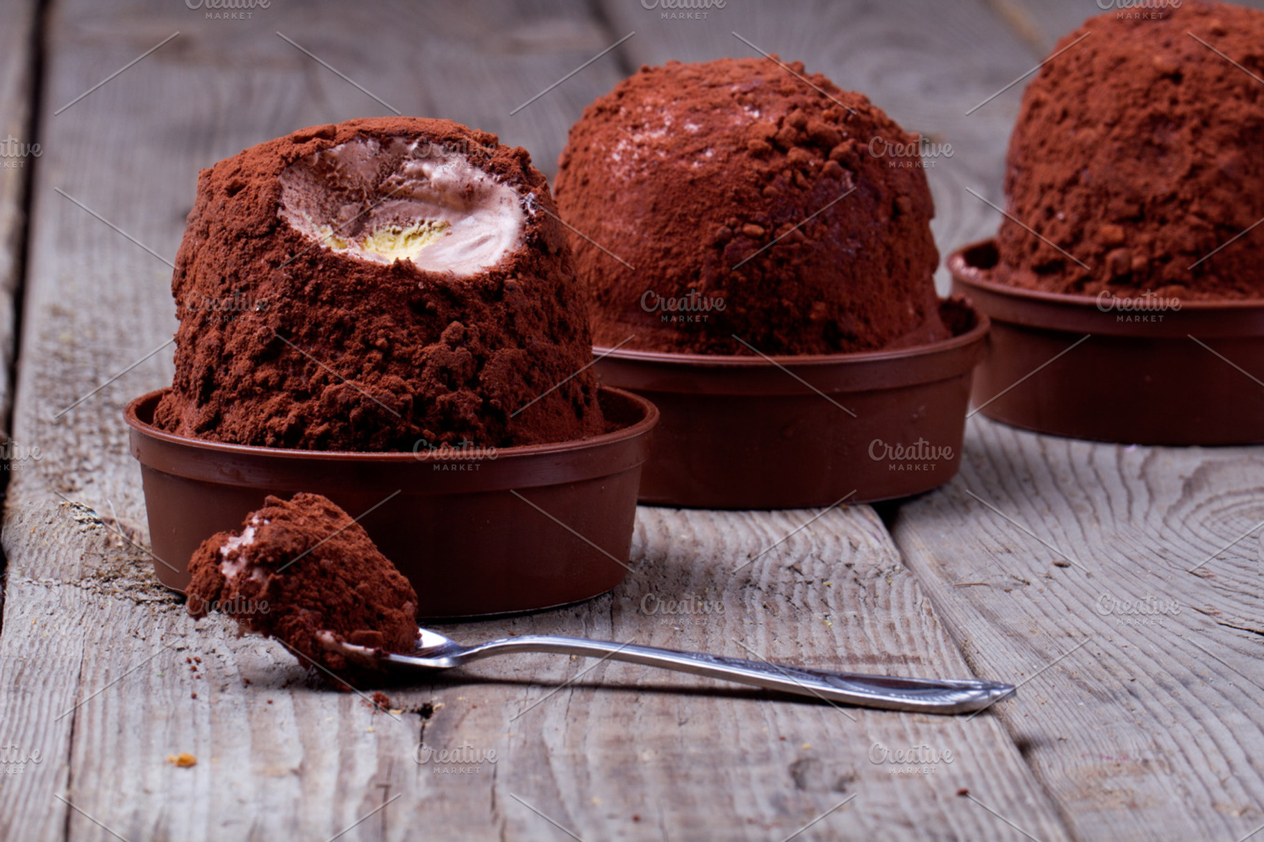 Ice Cream Tartufo Stock Picture
