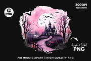 Halloween Haunted House PNG Bundle, a Seasonal Illustration by Creative Arslan (Thumbnail 8 of 9)