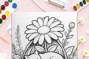 Garden Coloring Book – 20 Pages, an Illustration by No.13 (Thumbnail 3 of 8)