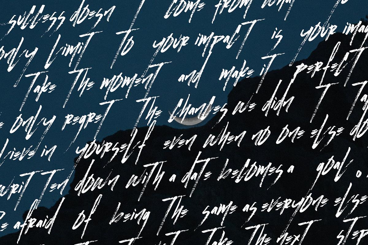 Malevolent Brush | Handwritten Brush, a Handwritten Font by Ardana Creative (Photo 9 of 14)