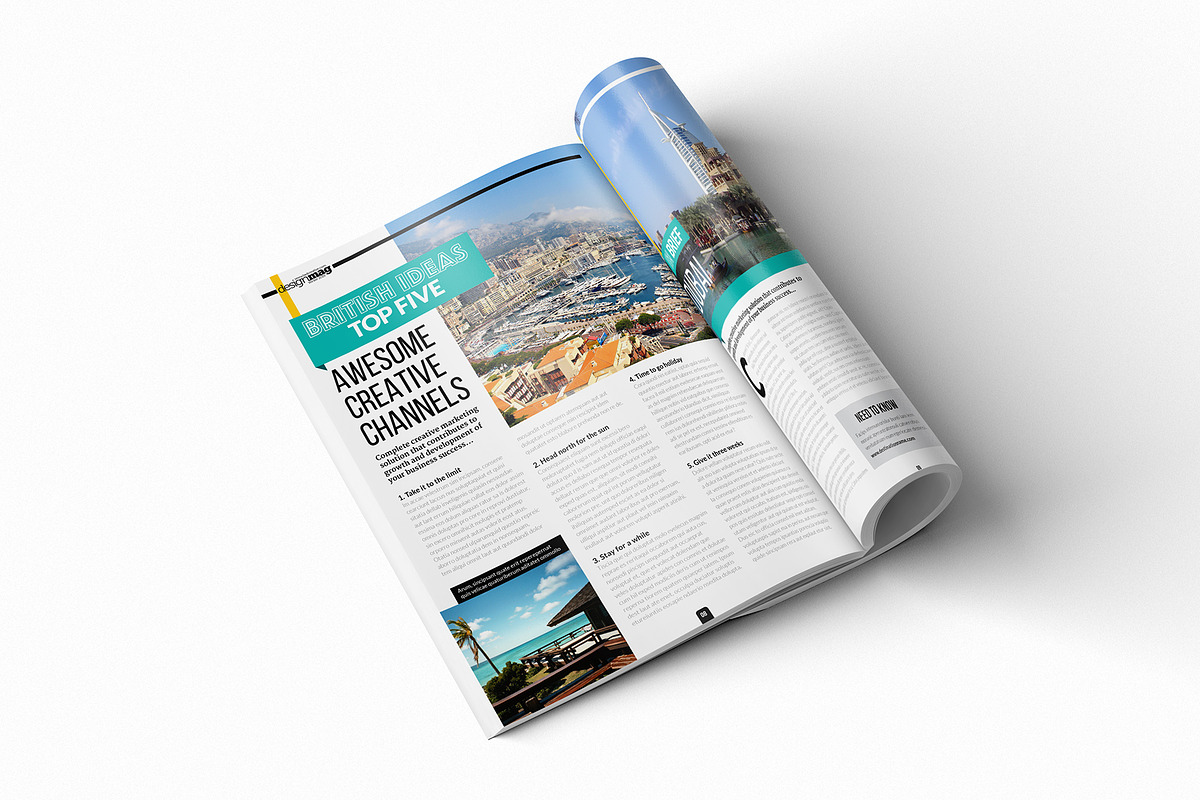Magazine Template InDesign 06, a Magazine Template by Love Graphic Design (Photo 2 of 29)