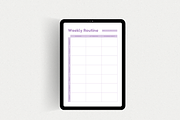 Weekly Routine Planner Printable, a Print Template by The Chaos Project (Thumbnail 4 of 10)