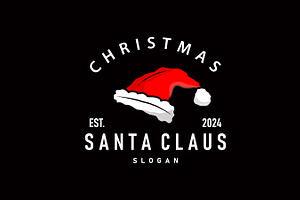 santa hat logo christmas celebration, a Branding & Logo Template by Maylianaw28