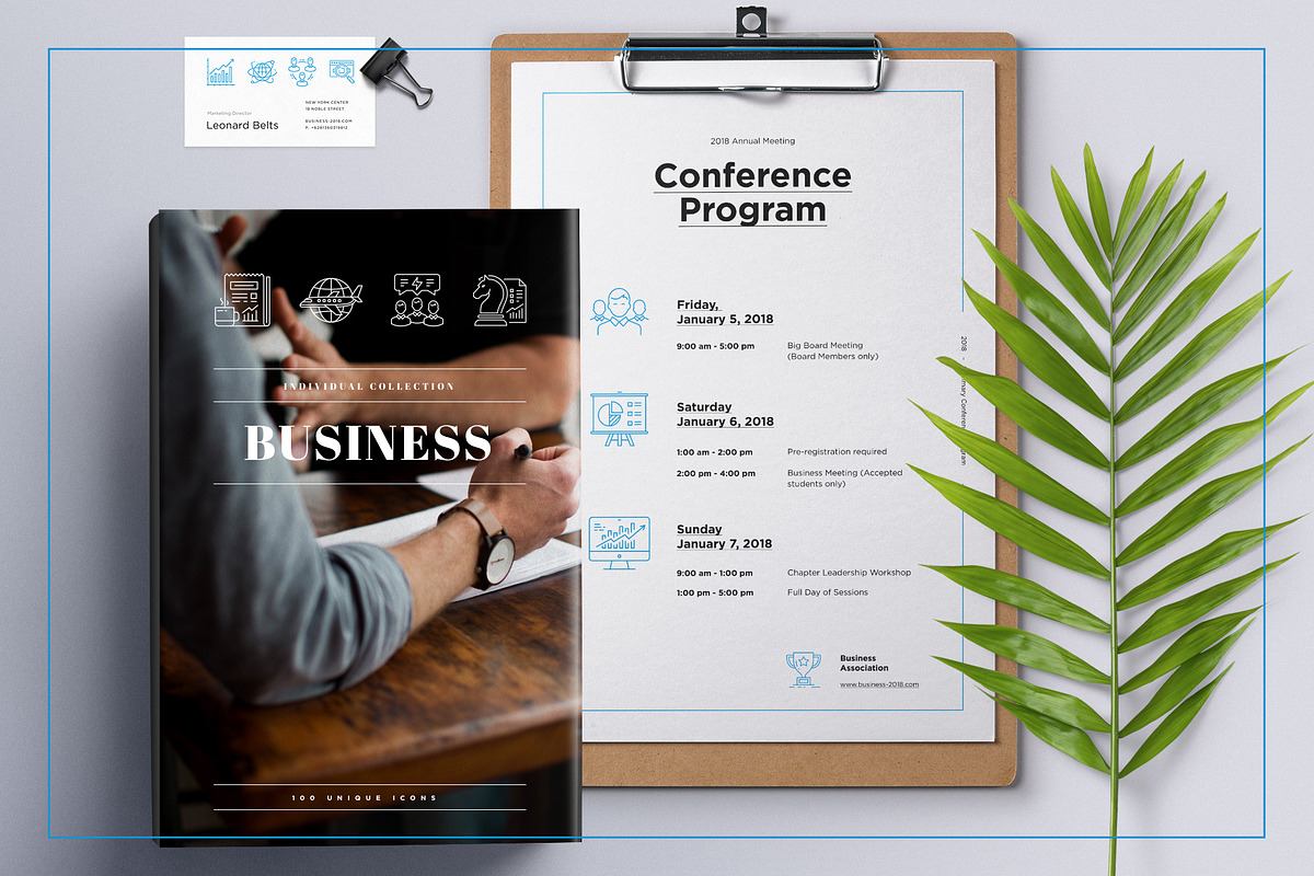 Business Line Icon Set, an Outline Icon by iStar Design (Photo 5 of 8)