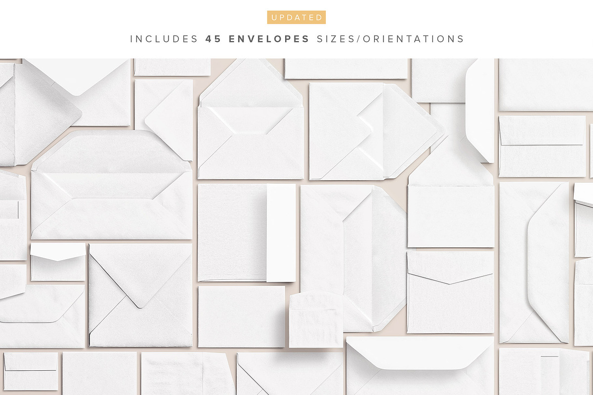 Cards & Envelopes Mockups Scene, a Print Template by Custom Scene (Photo 10 of 19)