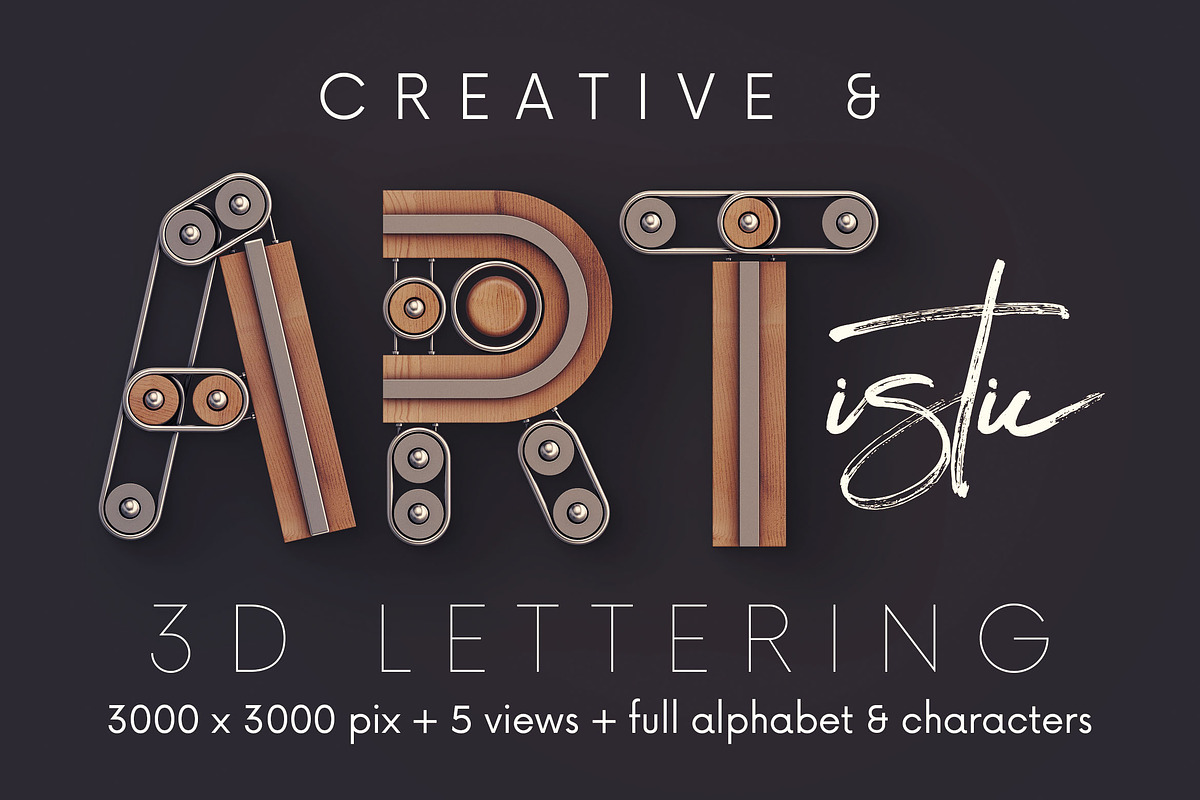 Creator - 3D Lettering, a Graphic by MIIM