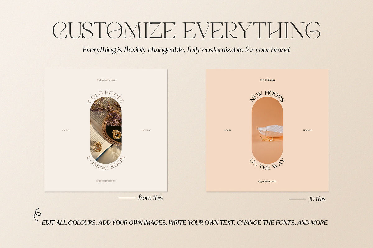 Jewelry Instagram Templates | CANVA, a Social Media Template by Wildnun Studio (Photo 23 of 26)