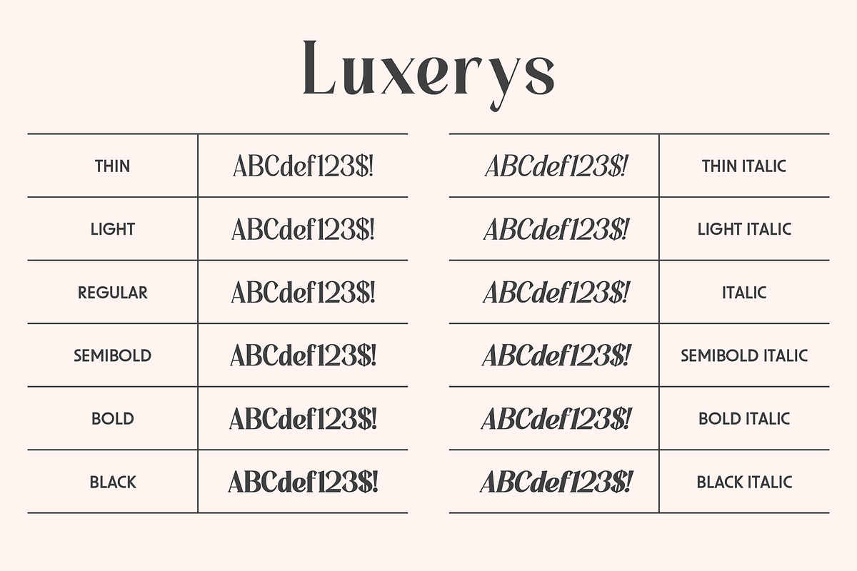 Luxerys - Luxurious Serif Font, a Serif Font by Pikgura (Photo 5 of 8)