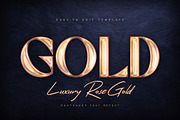 Rose Gold Text Effects, a Layer Style Add-On by Andrew Skoch Design (Thumbnail 5 of 9)
