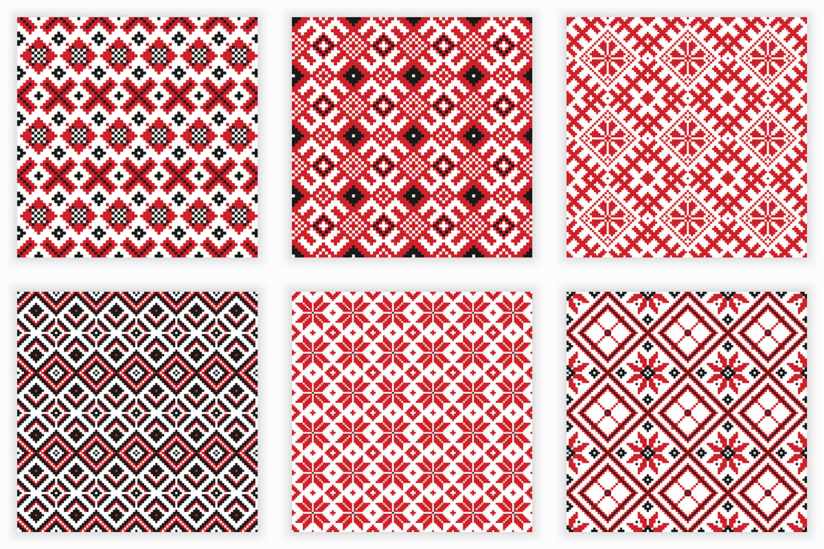 Slavic folk embroidery, a Pattern Graphic by Lawkeeper (Photo 2 of 4)