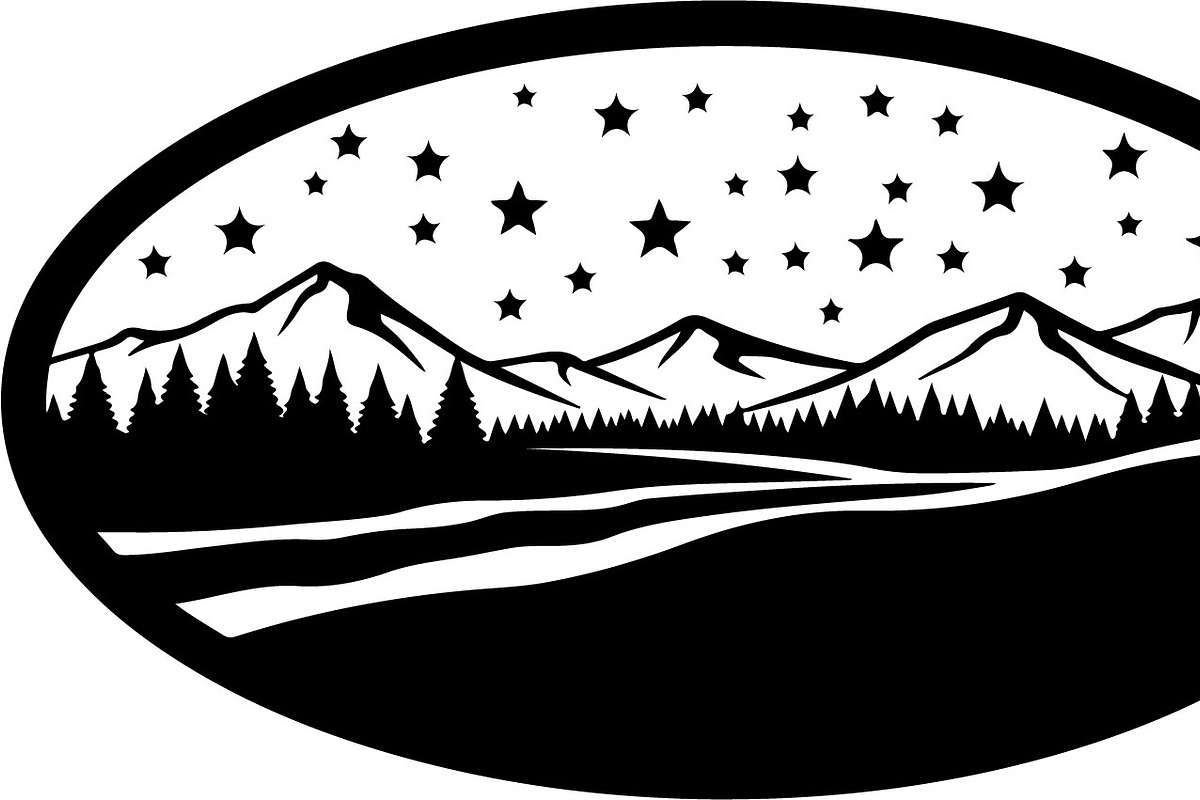 Night Landscape Egg Silhouette Bundl, an Illustration by Designs_River (Photo 6 of 22)