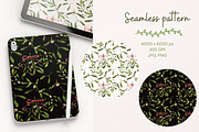 Mistletoe watercolor clipart, an Illustration by Artcard Watercolor (Thumbnail 3 of 7)