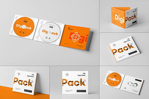 CD Digi Pack Mock-up 8, a Packaging Mockup by Yogurt86