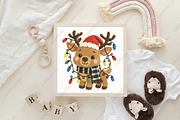 Reindeer Crochet Christmas Santa PNG, an Illustration by CraftArtStudio (Thumbnail 4 of 4)