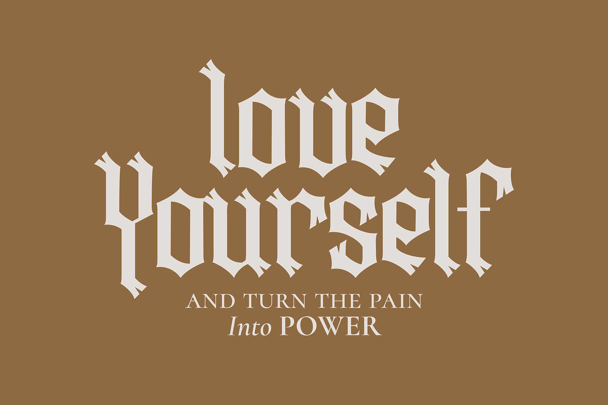 Holidak - Blackletter Display Font, a Font by Fype Co. (Photo 4 of 6)