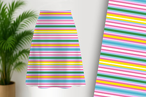 Summer Sun Stripe Seamless Repeat, a Pattern Graphic by Sharon Schwalbe