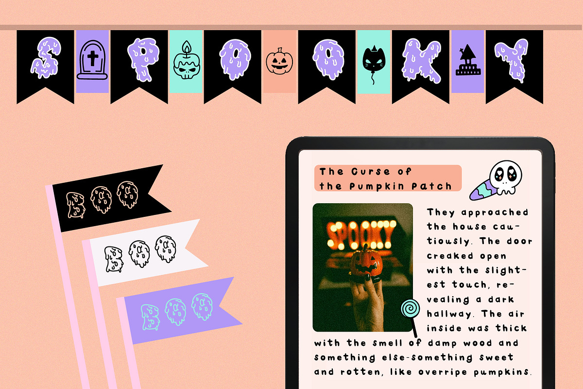 Spooky Vibes Handwritten Font, a Handwritten Font by Kanink Studio (Photo 9 of 14)