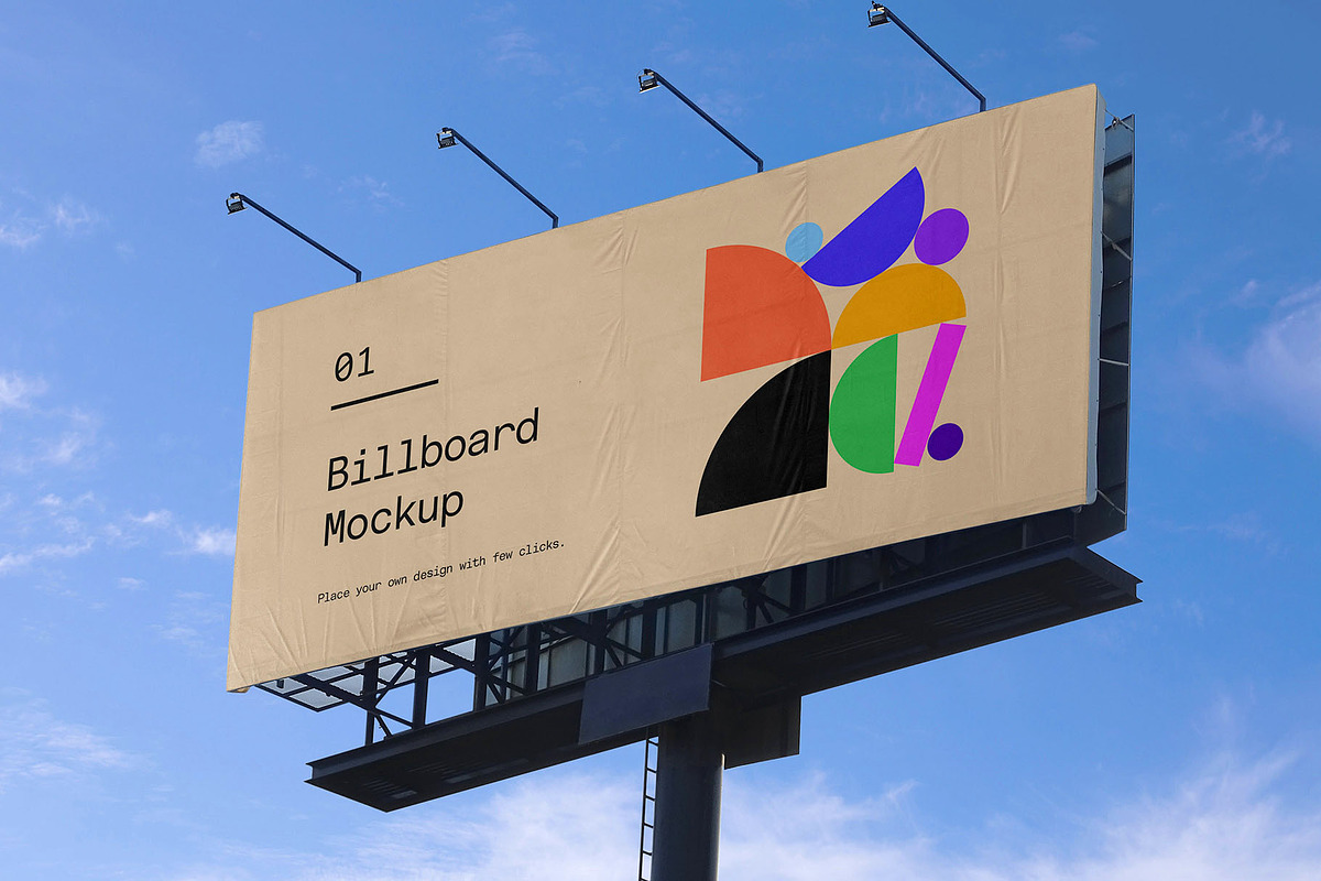 Billboard Poster Street Mockup, an Advertising Mockup by Asylab (Photo 1 of 5)