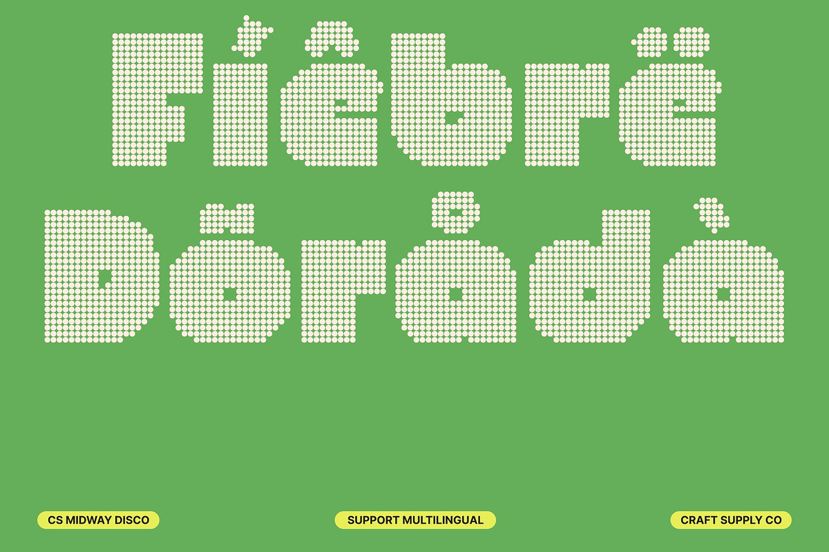 CS Midway Disco, a Sans Serif Font by Craft Supply Co. (Photo 7 of 8)