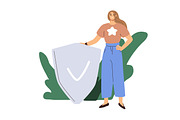 People protect from danger concept, a Person Illustration by Good Studio (Thumbnail 8 of 8)